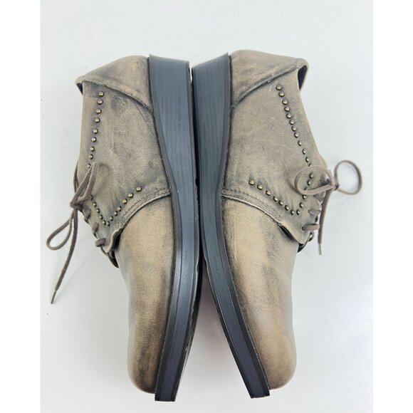 Naot Women's Embrace Oxford Shoes Size 40 US 9 Leather Gray Casual Studded - Picture 12 of 14